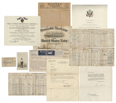 Personal Service Records and Telegrams of a Sailor who Perished on the U.S.S. Arizona on December 7, 1941